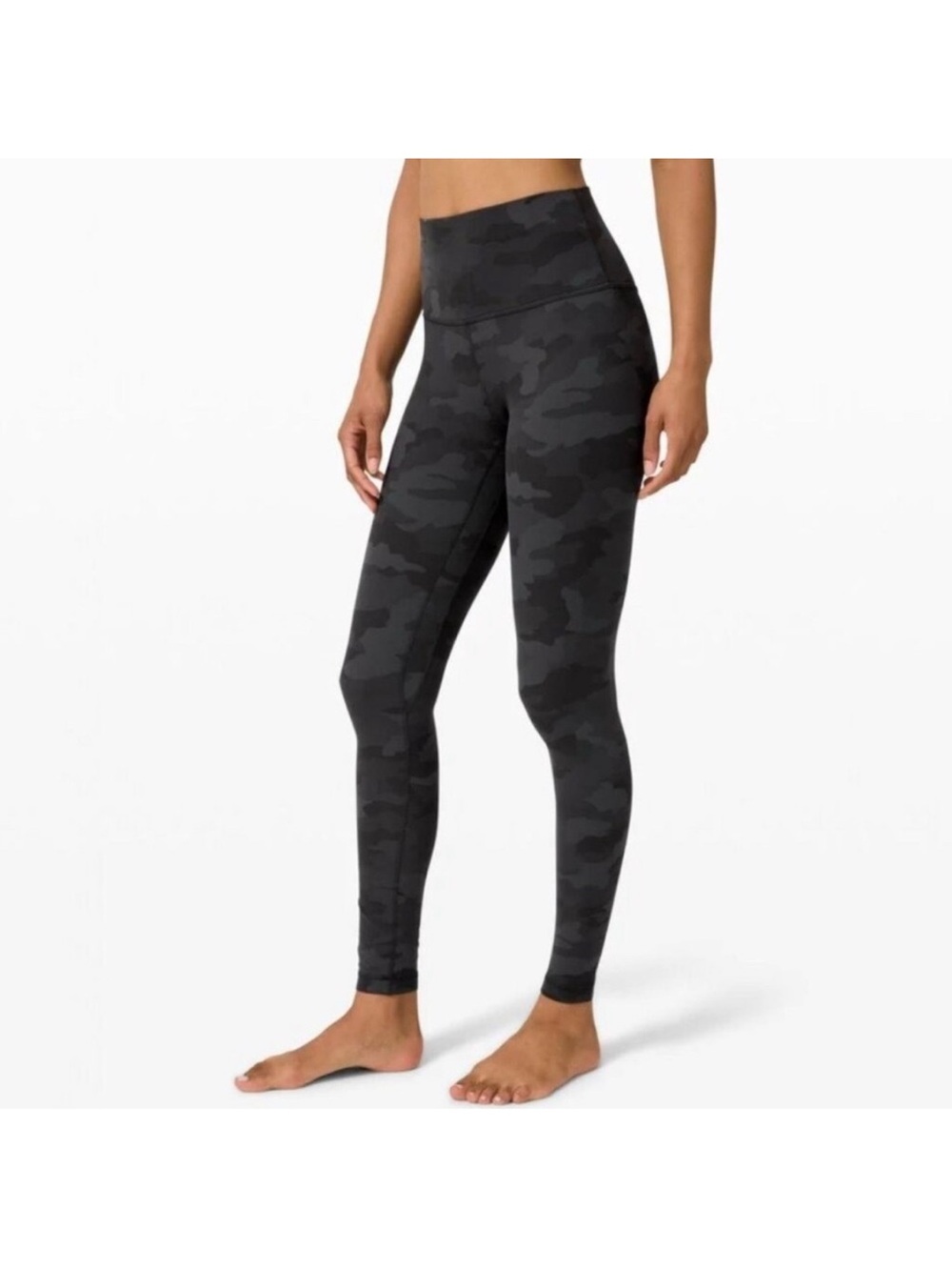 lululemon women’s Dark Gray Camo High-Rise Leggings